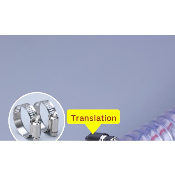 UMETASS PVC 1/2" Flexible Transparent Spring Hose For Garden Flexible and Transparent