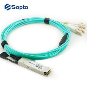 FTTH FTTB Duplex LC 5M 40g Qsfp Aoc Fiber Optic Transceiver