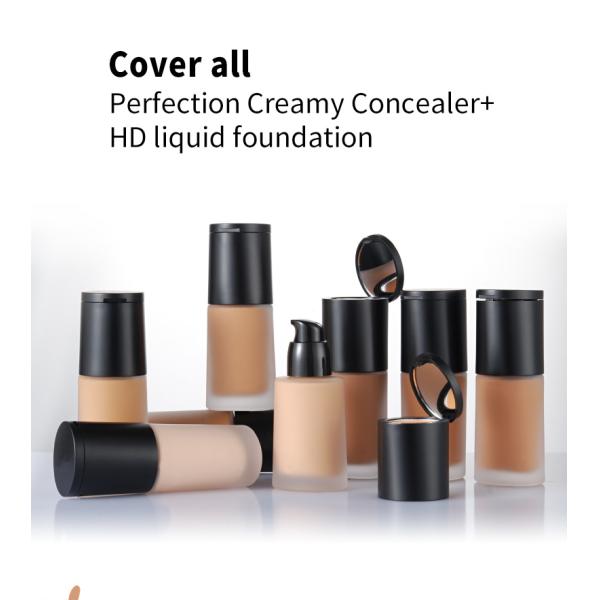 Wholesale Private Label Vegan Long Lasting Sweatproof Waterproof Makeup Face Liquid Foundation for Black Women