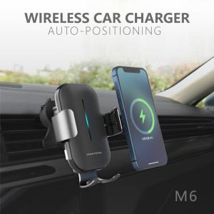 15W Qi Fast Charging Wireless Car Charger Auto Clamping and Intelligent