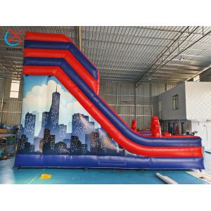 Manufacturer PVC Inflatable Slide Spiderman Hero Inflatable Double Dry Slides