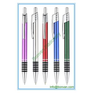 Quality ballpoint gift pen with six rings,retractable gift logo pens for sale