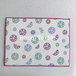 China ECO-friendli  super absorbent water microfiber printed kitchen mat customized washable pads on sale