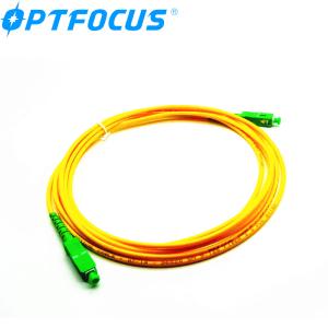 SC/APC SC/APC 1M Simplex Fiber Patch Cord Single Fiber For FTTH FTTX