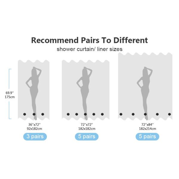 Industrial Magnet Waterproof Windproof Silicone Coated Magnetic Curtain for Shower Curtain