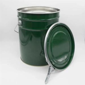 UN Rated 5 Gallon Steel Paint Bucket With Lever Lock Ring Lids