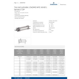 AVENTICS Series C12P Piston Rod Cylinder Robust Design Seamless Integration