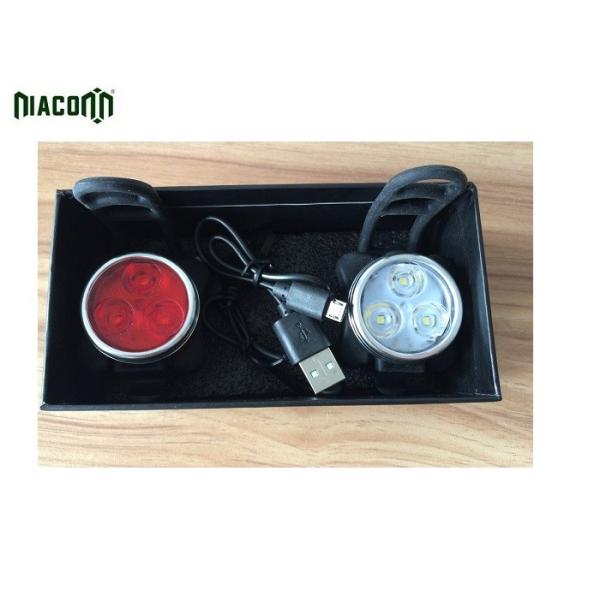 Buy 3w Usb Rechargeable Bike Lights , Usb Cycle Lights Aluminum Material at wholesale prices