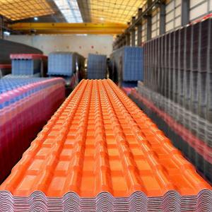 China ASA Synthetic Resin Roof Tiles 1050mm Width Impact Resistant on sale
