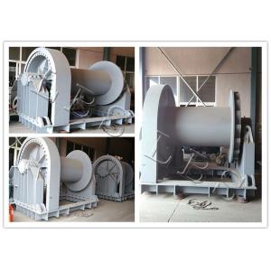 50 Ton Hydraulic Crane Winch Signle / Double Drum For Marine Cargo Ship Boat