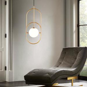 Modern Round Glass Ball Chandelier for Living Room Bedroom Cafe Lilac Loop