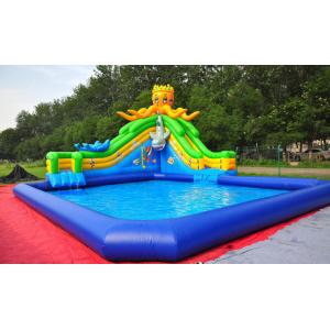 PVC Tarpaulin Outdoor Inflatable Amusement Park Robust Framework Simple