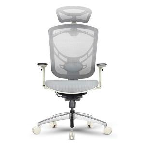 Grey High Back Project Office Chairs Executive With Headrest
