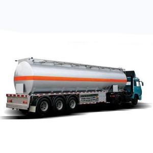 Fuel/Edible Oil Tanker Semi Trailer with Aluminium Alloy 3 Axles Cylindrical