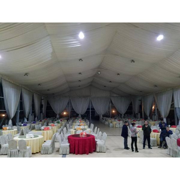 High End Pagoda Party Tent With Inside Lining Decorations As Banquet Hall