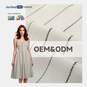 High Quality Rayon Fabric Blend Custom Woven Organic Soft Slub Linen for