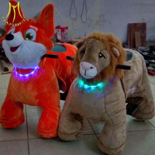 Hansel china wholesale market plush electric walking animal ride for mall