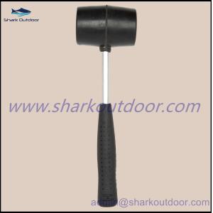 Quality Outdoor camping Rubber hammer with steel handle for sale