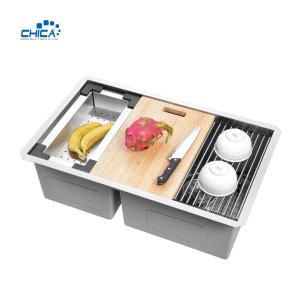 quality control procedure double bowl 32.75x19x10 18 gauge stainless steel