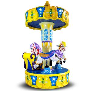 Kids Arcade Horse Racing Game Machine / Baby Toys Coin Operated Carousel Kiddie