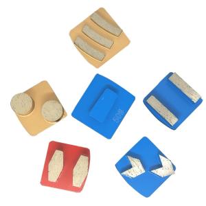 Diamond Double Round Redi Lock Diamond Segments Concrete Floor Grinding Shoes