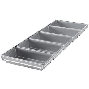 China RK Bakeware China Foodservice NSF 5 Straps Glaze Pullman Bread Pan Aluminium Bread Pan on sale