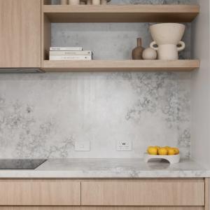 Australian Standards Contemporary Veneer Kitchen Cabinets Custom Modern Marble