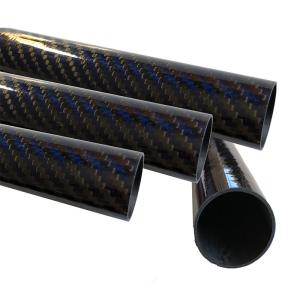 Unidirectional C3K Round Carbon Fiber Tube 2mm Thickness