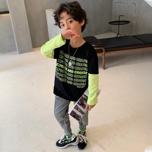 Children's suit Multicolor spring and autumn children's printed two-piece set