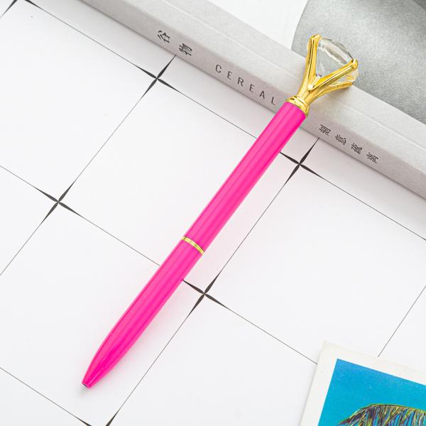 Personalized Diamond Crystal Metal Ballpoint Pen for Gift 2.5g 0.35mm Writing Width