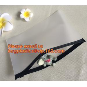 Popular Universal Plastic School Pencil Pouch bag, Custom transparent pvc