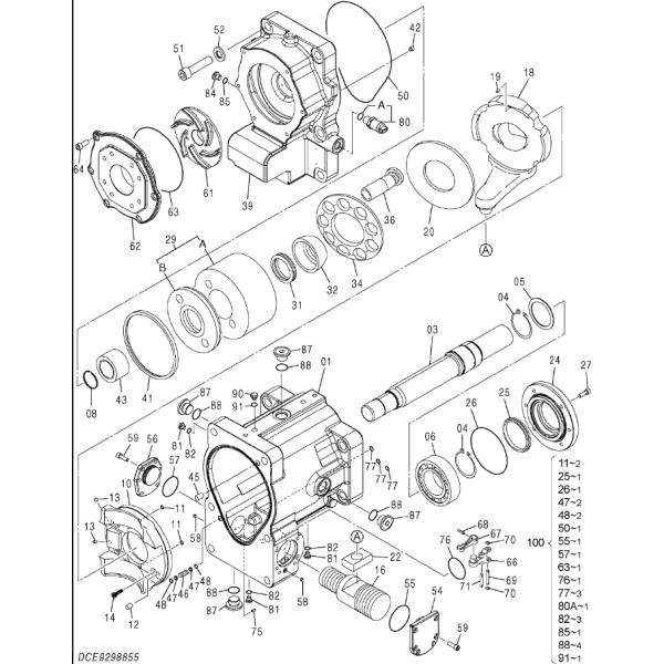9298855 YB60000246 YB60000245 YB60000230 For HITACHI ZX670-5B ZX670-5G ZX870-5G ZX870-5B Excavator Parts Hydraulic Piston Pump HPK300 Hydraulic Pump
