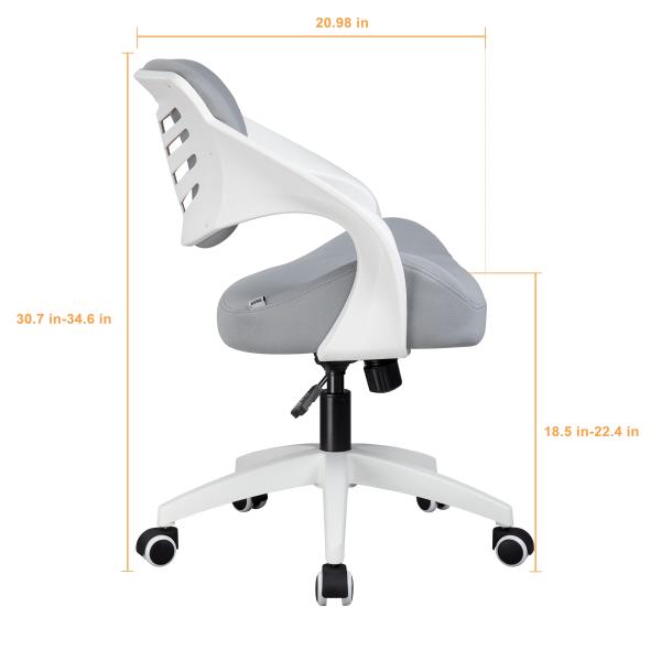 Metal Ergonomic Mesh Swivel Executive Desk Chair with Adjustable Height and Lumbar Support