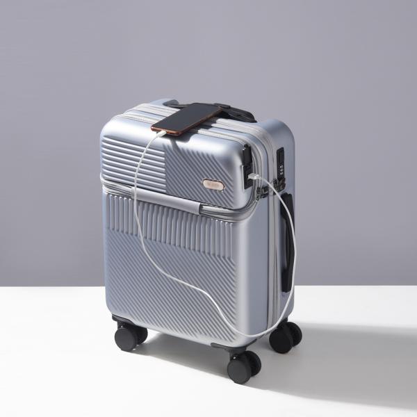 Front-Opening Multi-Functional Luggage New Pull-Along Suitcase with Multi