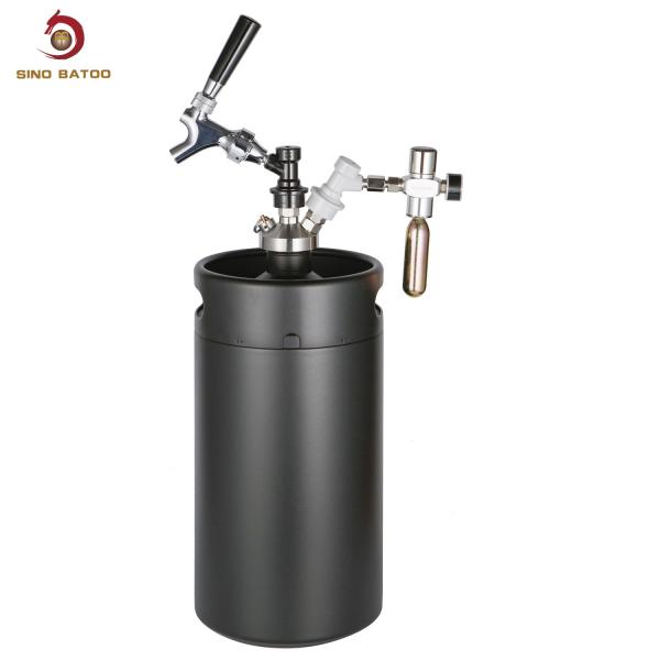 Buy SS304 Double Wall 5L Carbonated Drink Ball Lock Mini Keg at wholesale prices