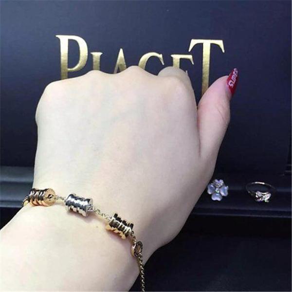 Bi 3 color spring Bracelet 18k gold white gold yellow gold rose gold Bracelet Jewelry factory in Shenzhen, China