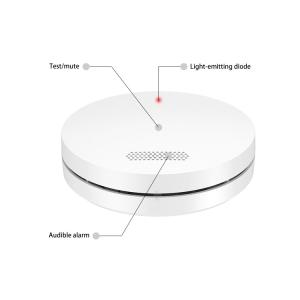 Ultrathin Home Ssafety 85DB Wireless Interconnected Smoke Alarm Detector With