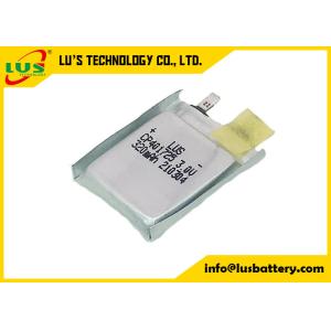 Non Rechargeable Ultra Slim Battery 3v 320mah Limno2 Cell For PCB Mounting