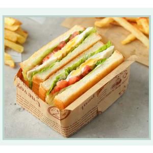 custom CMYK Pantone Fast Food Printed Greaseproof Paper PE coated