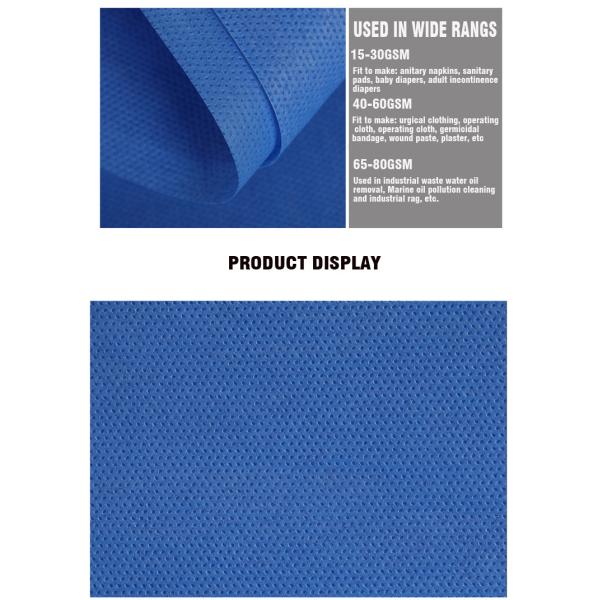 Eco Friendly sesame SMS Non Woven Fabric Roll / Non Woven Polypropylene Rolls