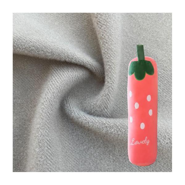 Buy Super Soft Polyester Velvet Fabric 105-180gsm Medium Weight Knitted For Doll at wholesale prices