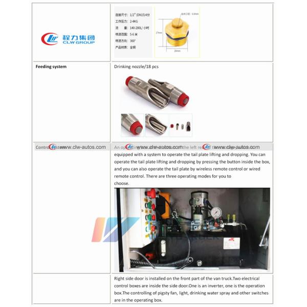 Aluminum Alloy Dongfeng 8X4 120 Units Animal Transport Truck