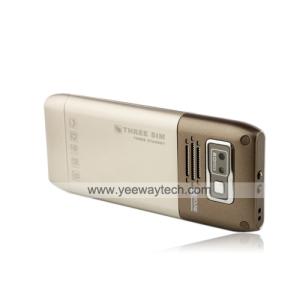 Triple SIM Card Unlocked Quad Band Cell Phone + Dual Camera + Bluetooth