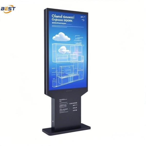 Outdoor LCD Digital Signage Ultra Thin Weatherproof Advertising Screen with 30mm
