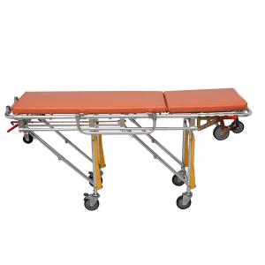 China Custom Logo Aluminum Folding Stretcher Orange Hydraulic Stretcher on sale