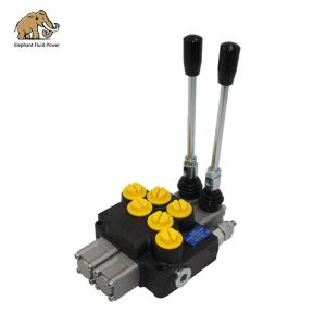 DCV 40 Hydraulic Directional Valve Control 2 Spool Manual Pneumatic