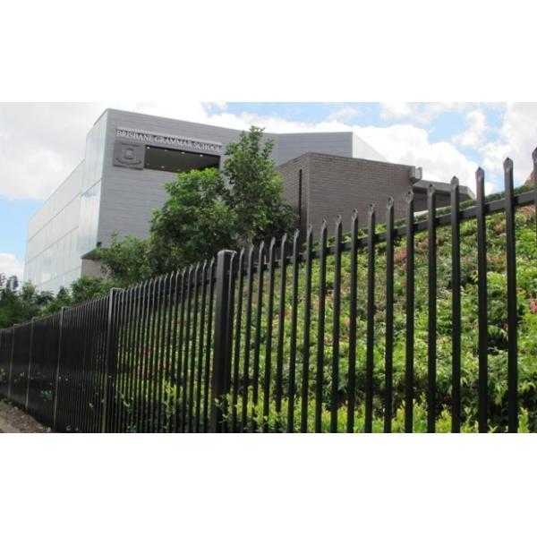 7ft High Tubular Garden Fencing , Spear Top Ornamental Fence Panels