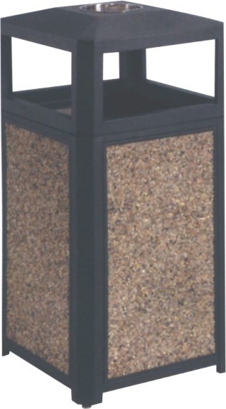 Buy Waterproof Outdoor Standing Ashtray With Lid 530*530*H1070mm at wholesale prices