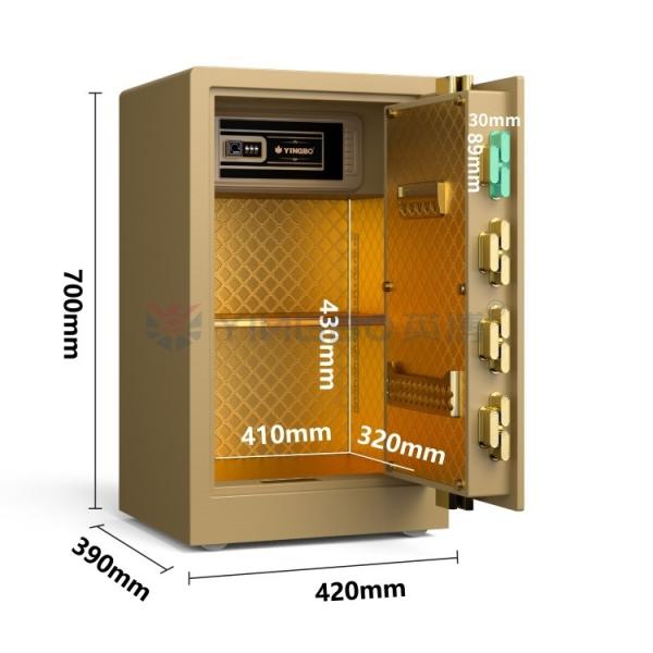 Buy 39kg Luxury Home Safe Box Dual Alarm YB/RS-70 at wholesale prices