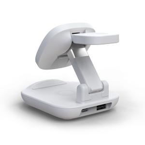 15W Foldable Wireless Charging Fast Charging ABS 3 In 1 Fast Charging Station